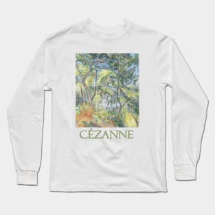 Sous Bois by Paul Cezanne Long Sleeve T-Shirt